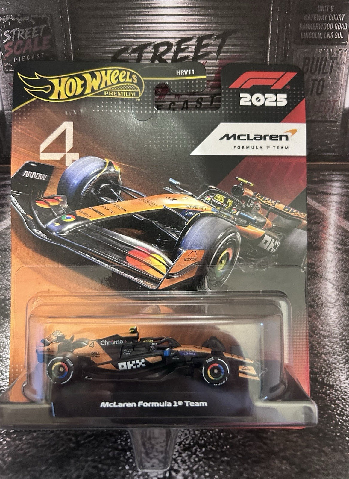 Hot Wheels McLaren Formula 1 Team #4 Lando Norris F1 Premium Gift. Collectible. 