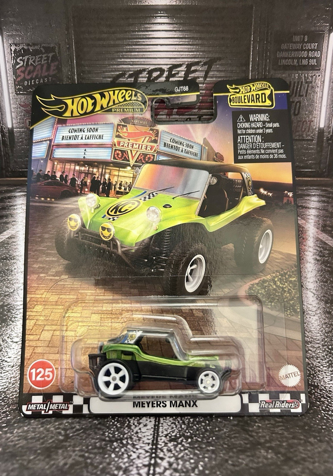 HOT WHEELS BOULEVARD MEYERS MANX GREEN #125 JBL22 loose MINT
