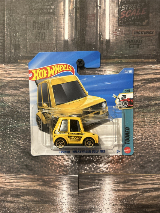 hot wheels tooned volkswagen golf mk1