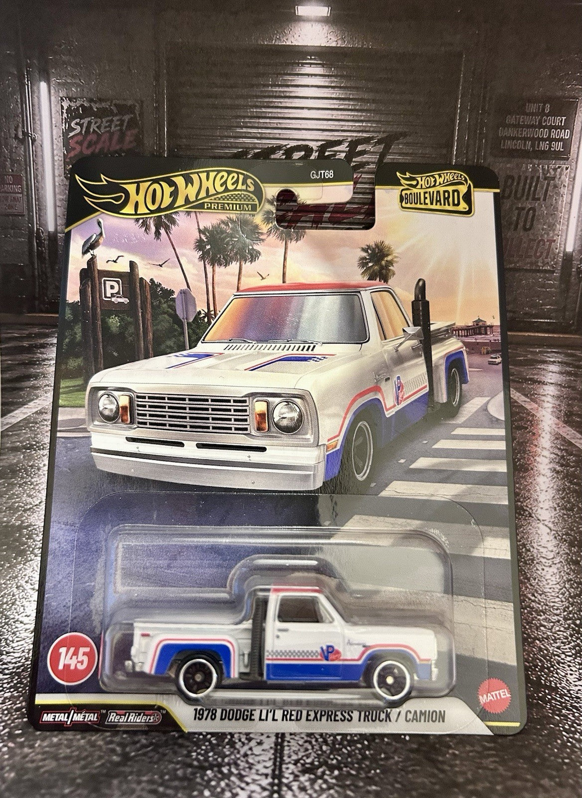 Hot Wheels Premium Boulevard 1978 Dodge Li'l Red Express Truck #145
