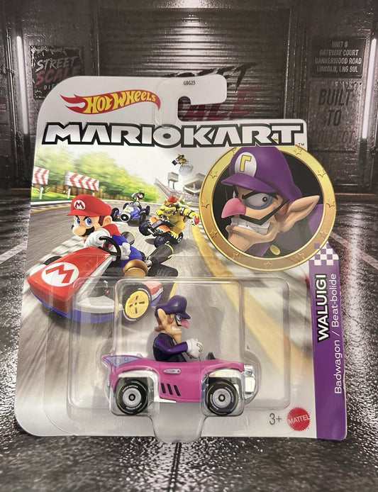 hot wheels mario kart waluigi