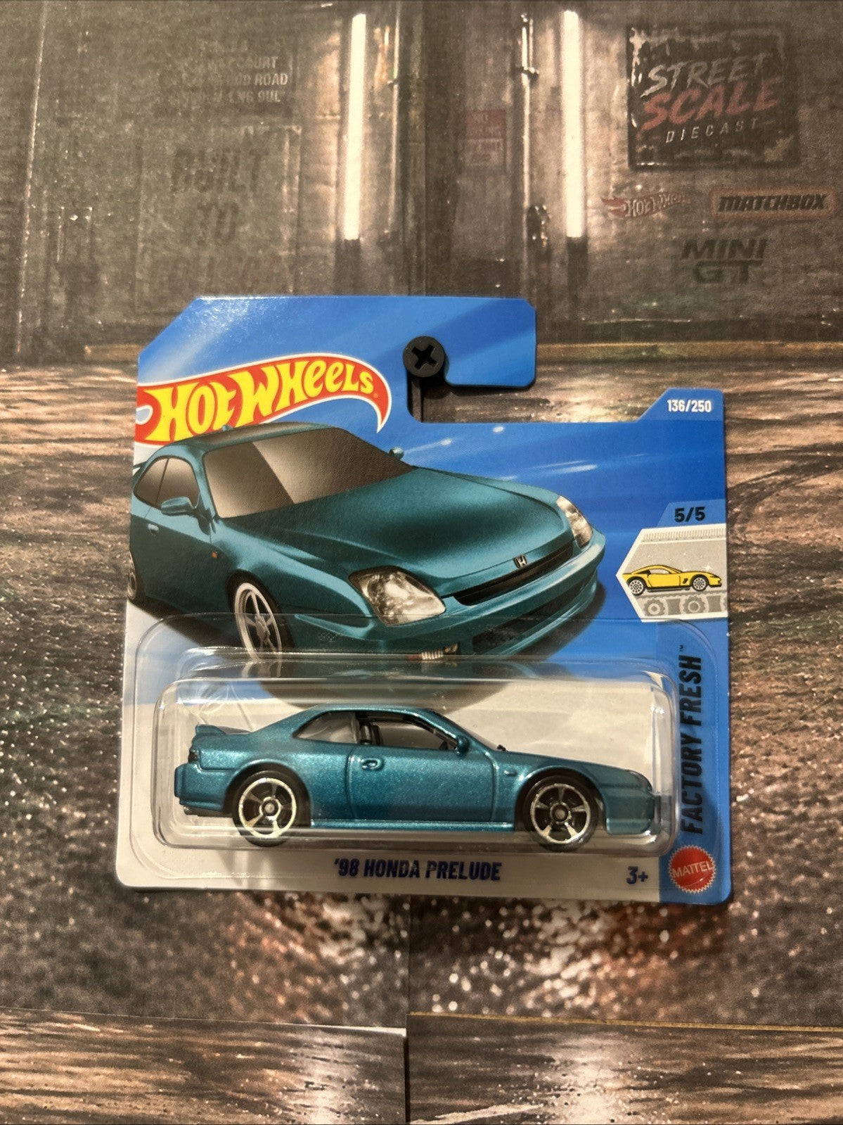 Hot Wheels 2026 - '98 Honda Prelude BB6 - Teal - #136 Factory Fresh 5/5 - JJL15
